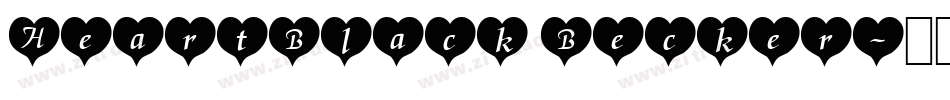 HeartBlack Becker字体转换